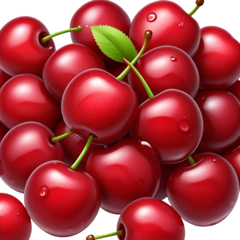 Wet cherries emoji