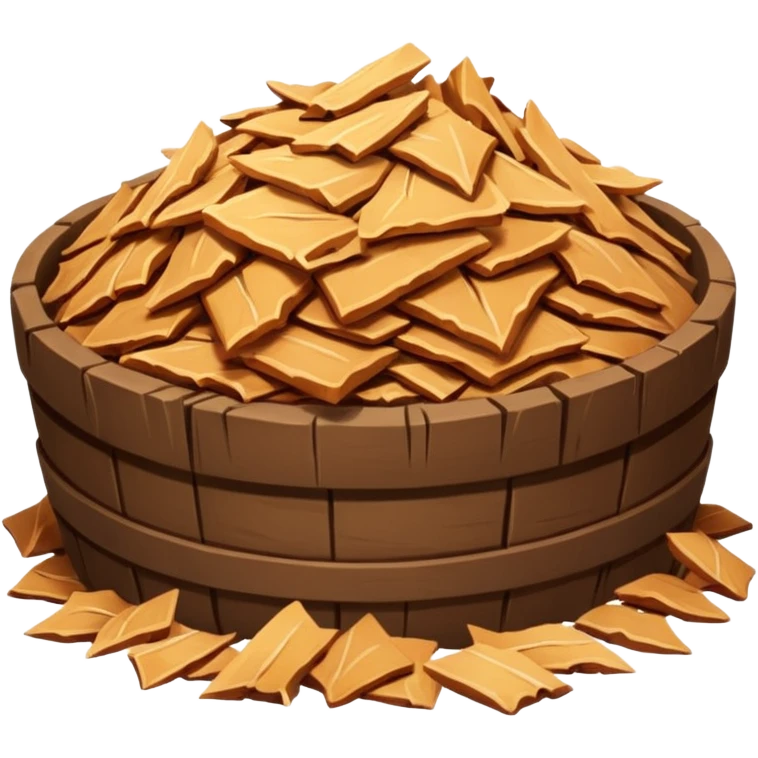 Pile of arboriculture wood chip emoji