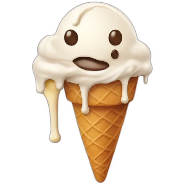 melting ice cream emoji