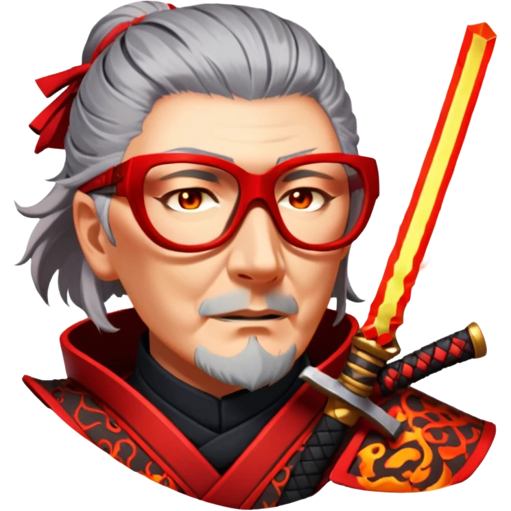 Fire-Wielding Samurai emoji