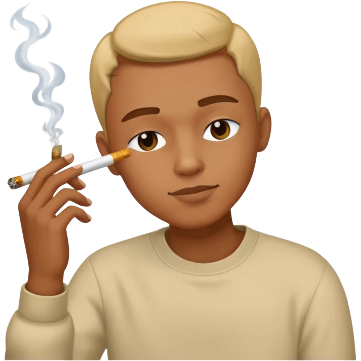 smoking a dab emoji