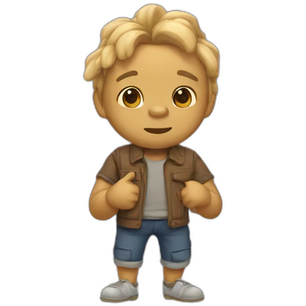 Chuky qui menge des patte emoji