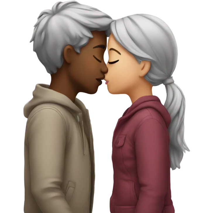 girls kissing emoji