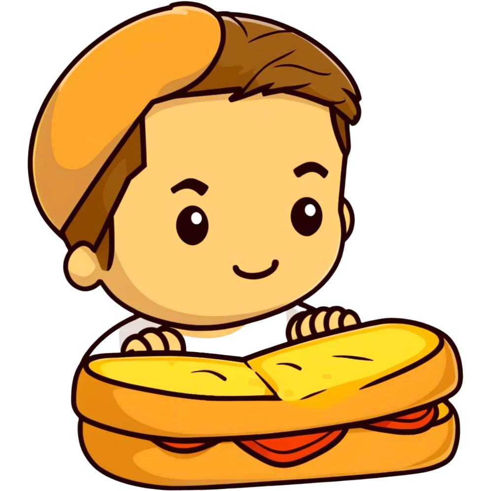Brad Pitt lying on a slice of bread emoji