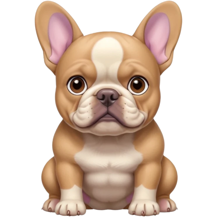 lilac tan frenchie emoji