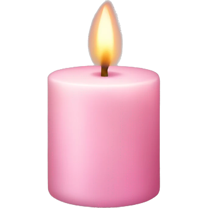 light pink candle emoji