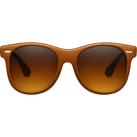 Brown sun glasses emoji