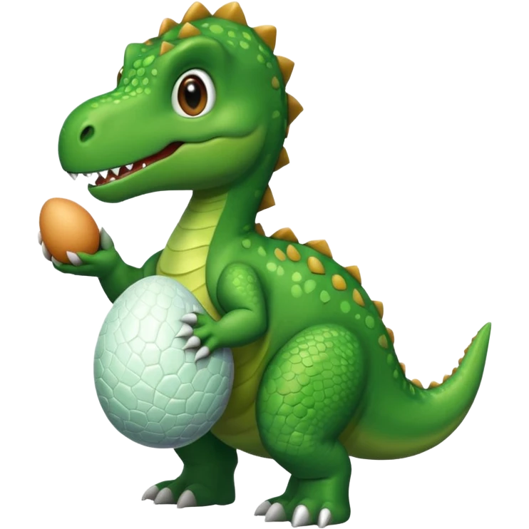 Dinosaur with egg  emoji