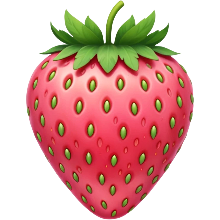 Pink strawberry  emoji
