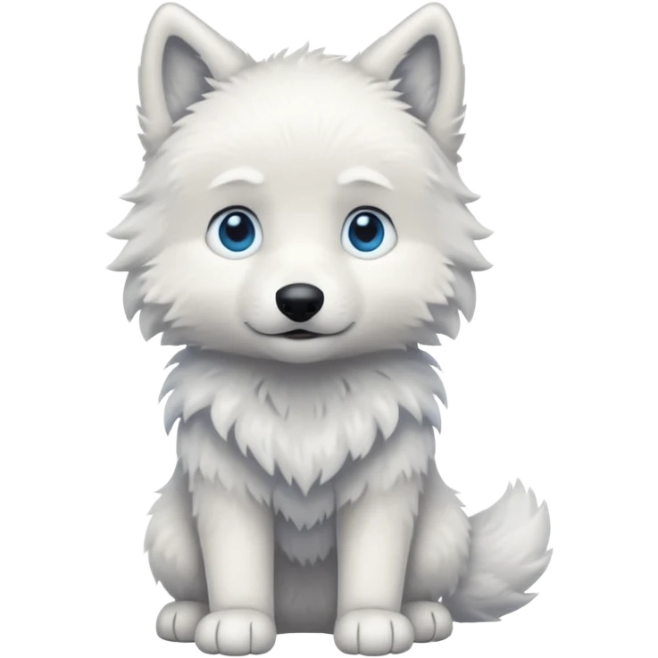 a full body of baby white wolf 



















 emoji