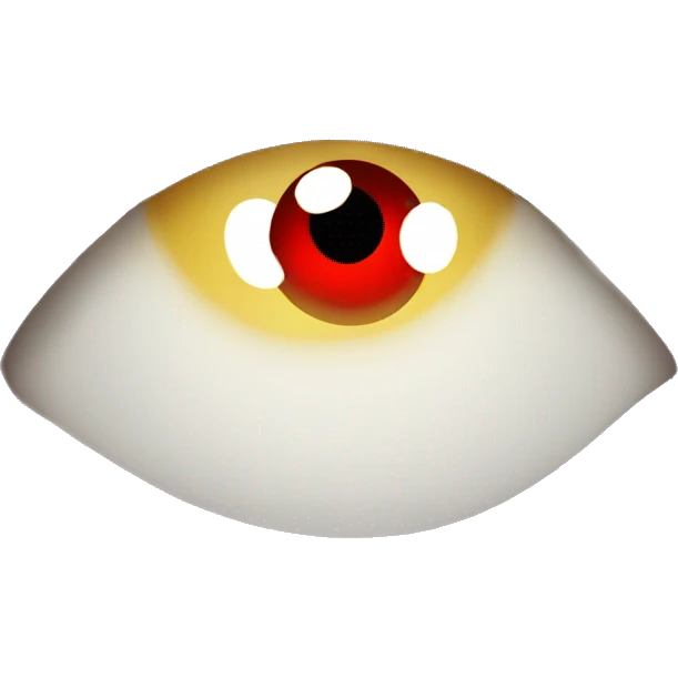 Red eyes emoji