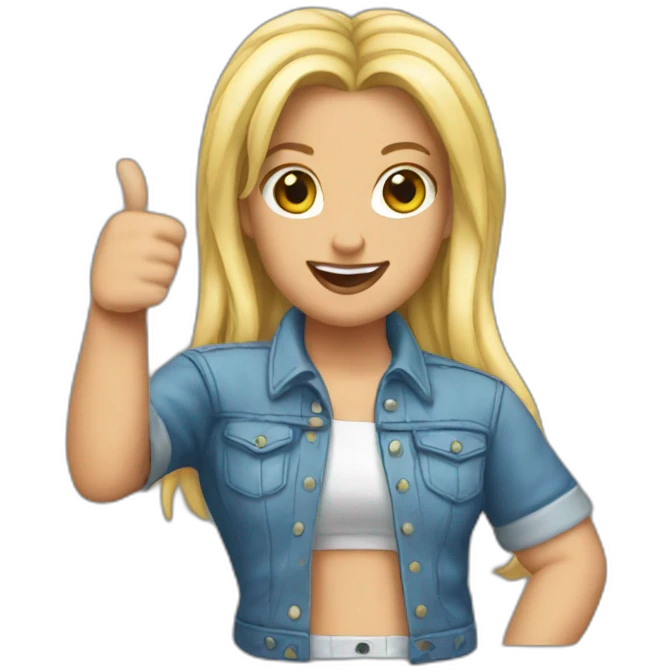 Britney Spears thumb up  emoji