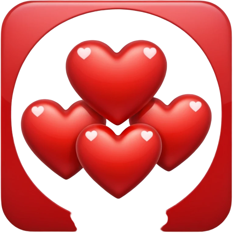 three hearts emoji
