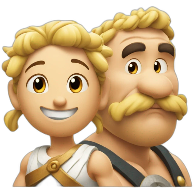Asterix and obelix emoji