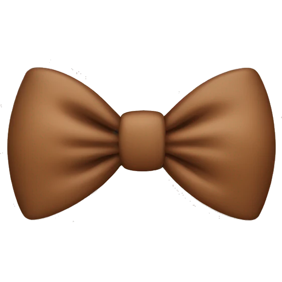 Baby brown bow emoji