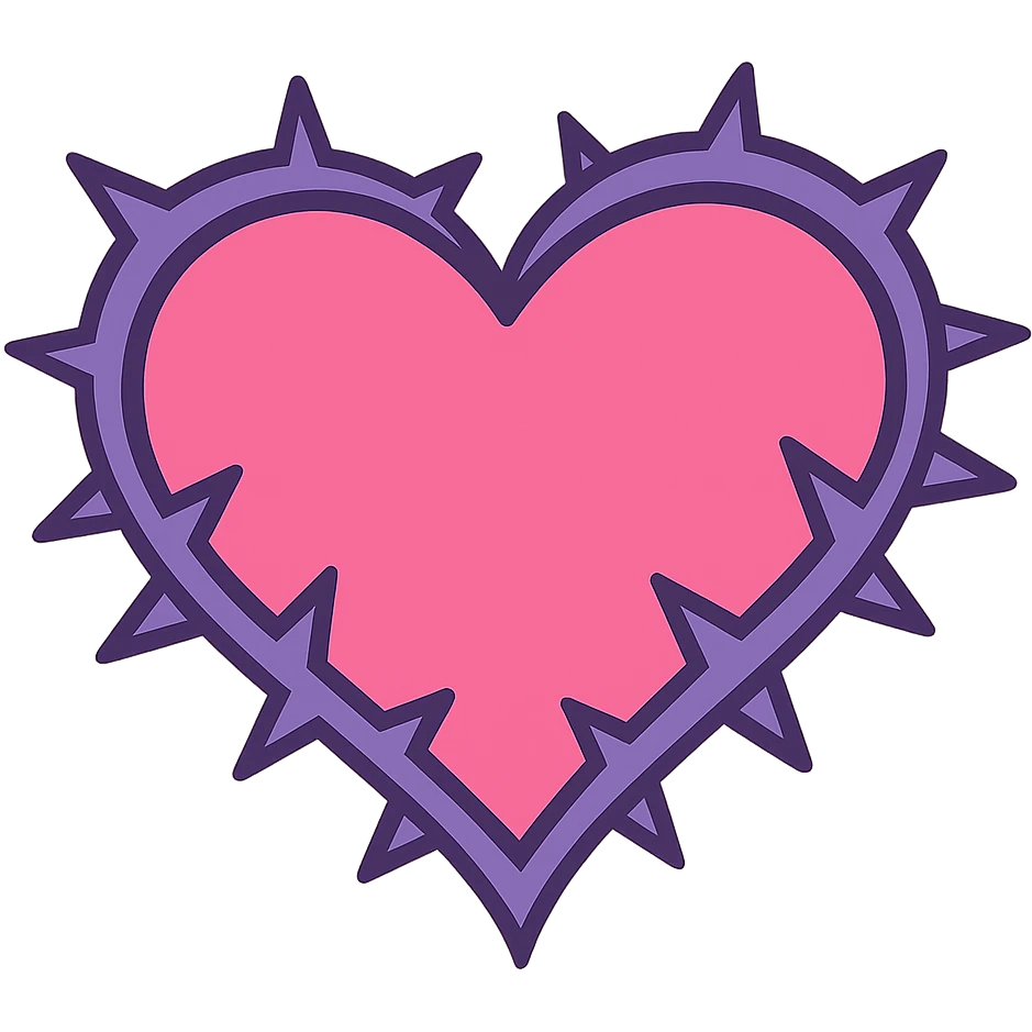 pink heart with thorns emoji