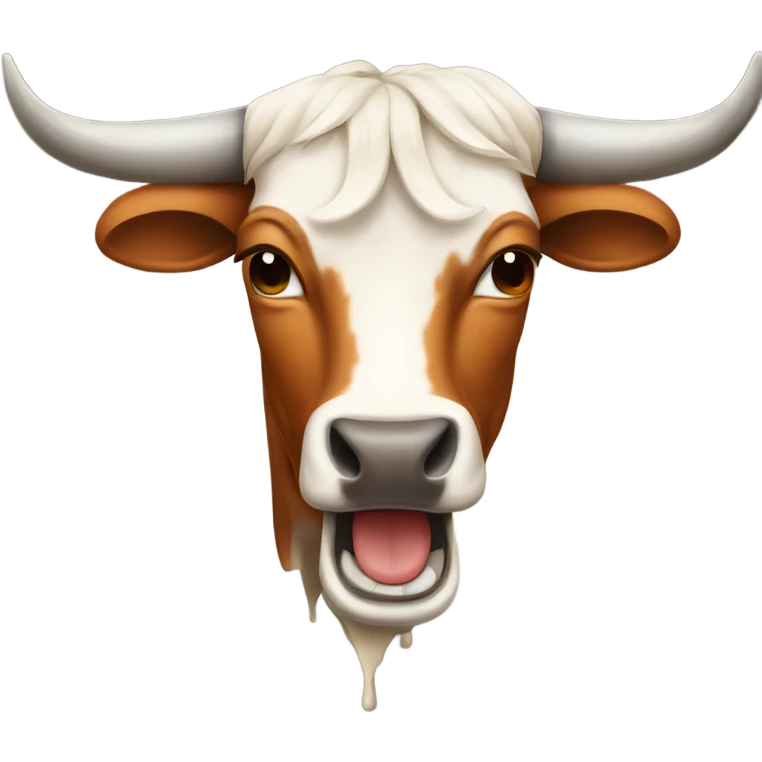 Longhorn bull crying  emoji