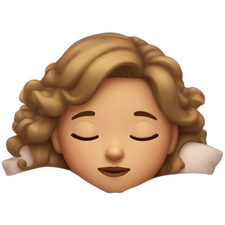 little girl sleeping emoji