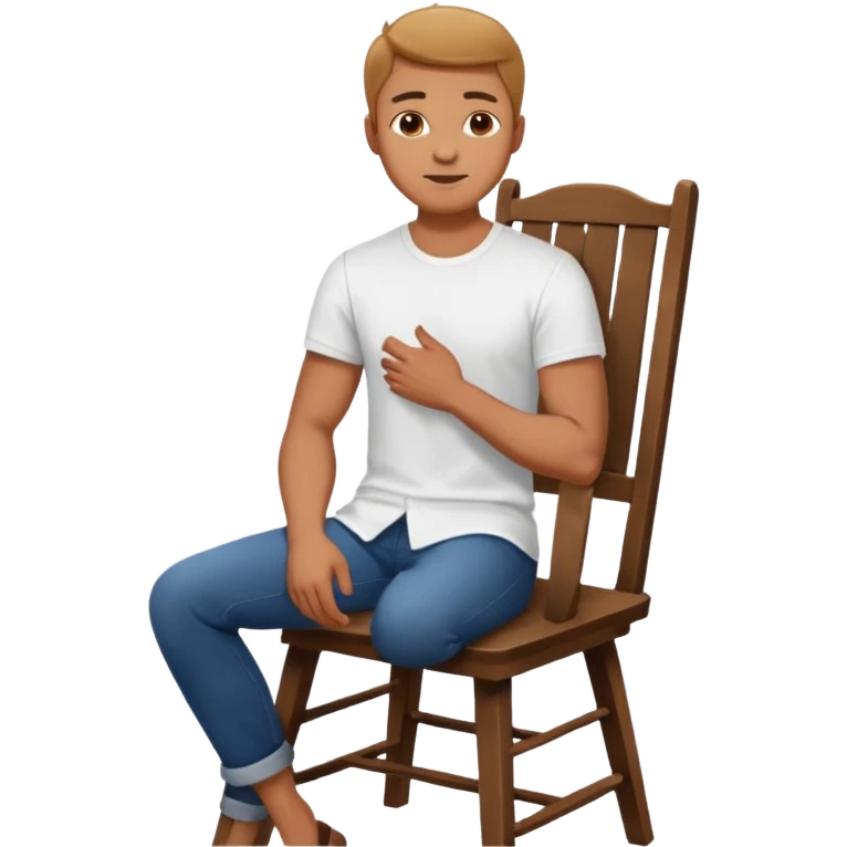 man on chair  style photosession emoji