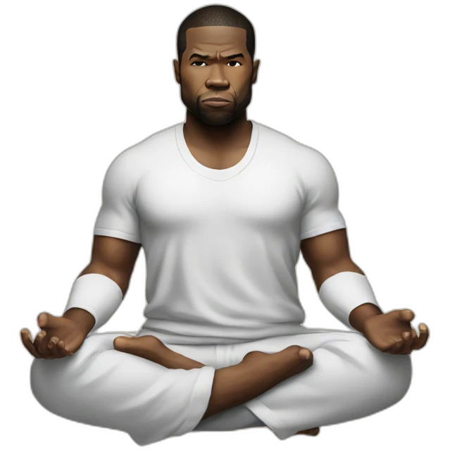 meditate 50 cent emoji