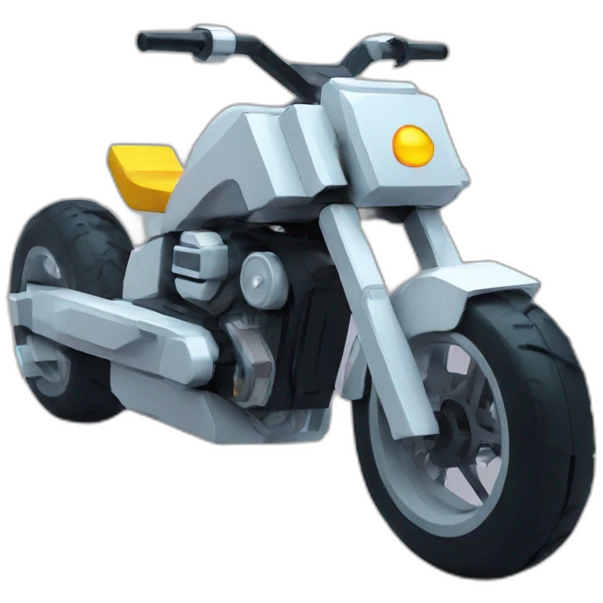 Futuristic bike 8bits emoji