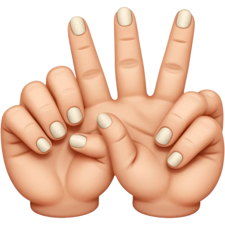 Can you please create a copy and paste-able emoji  (iPhone) of Jameis Winston’s ‘eating Ws’ sign?  It’s basically the ring finger and middle fingers interlocked and the pinky and index fingers off to the side (thumb in). emoji