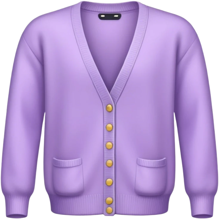 pastel purple cardigan emoji