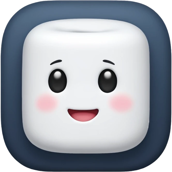 just plain marshmallow, no humanize, emoji