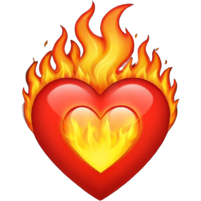 Cœur en feu emoji