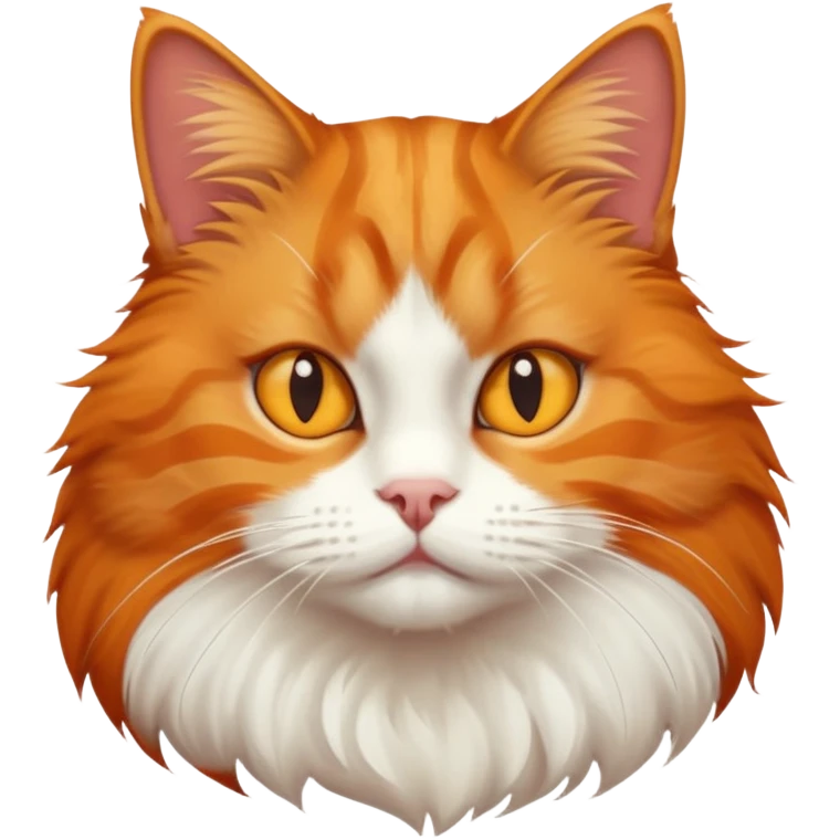 Ginger cat showing not interested  emoji