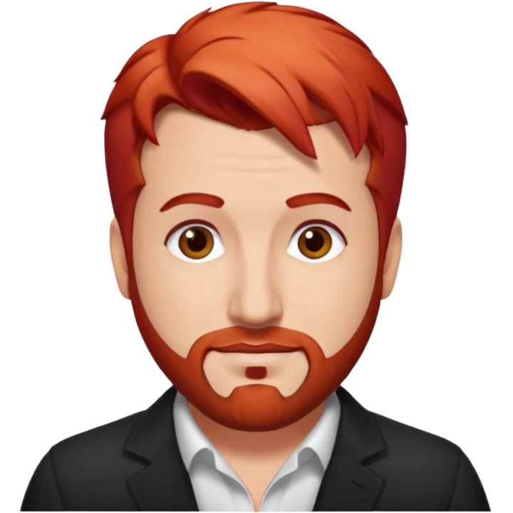 Joey Fatone with red hair emoji