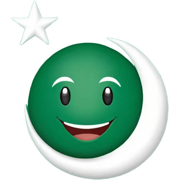 Pakistan countryball, smiling and waving emoji