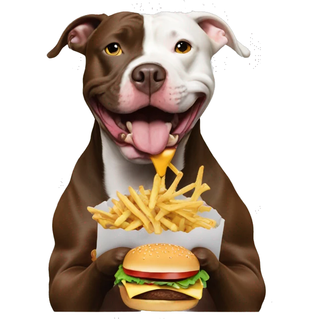Actor Pitbull eating a hamburger emoji