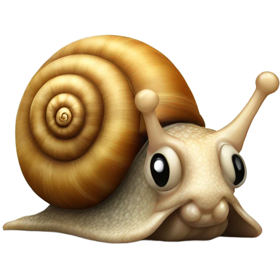 Crying French snail emoji