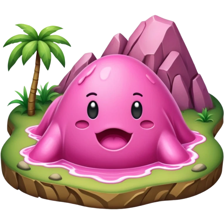 pink slop prehistoric landscape  emoji