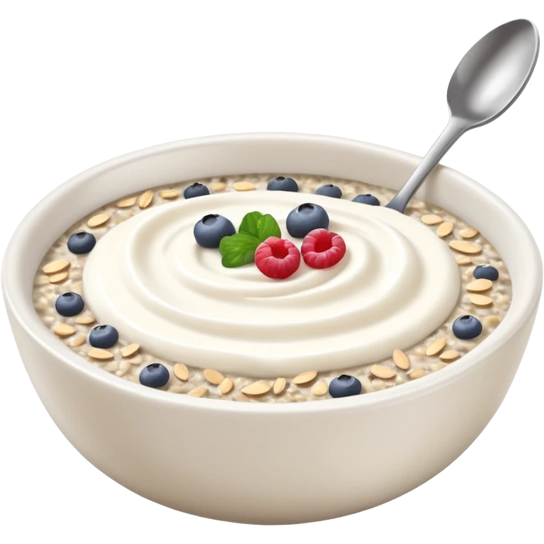 Greek Yogurt with Oats and Chia Seeds emoji