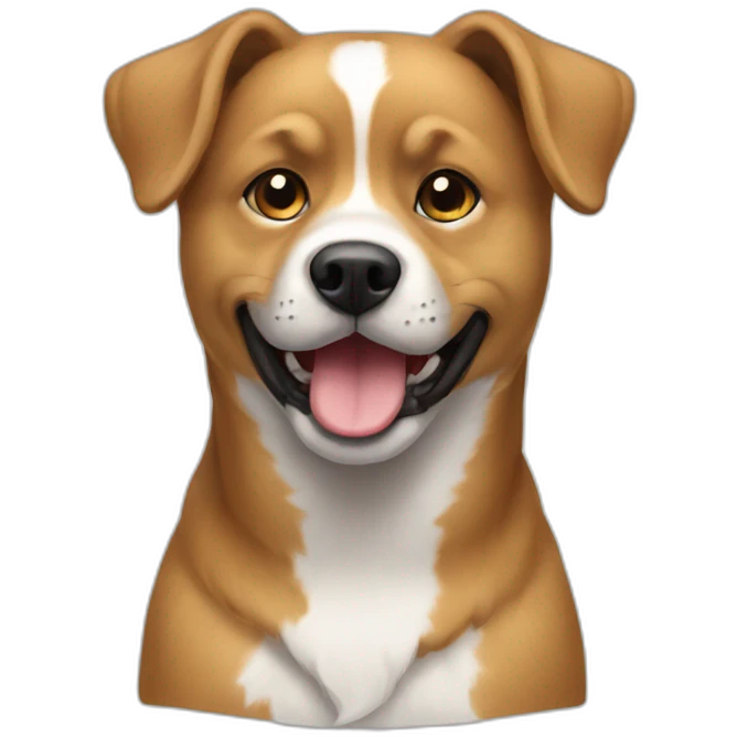 Chien sur chat emoji