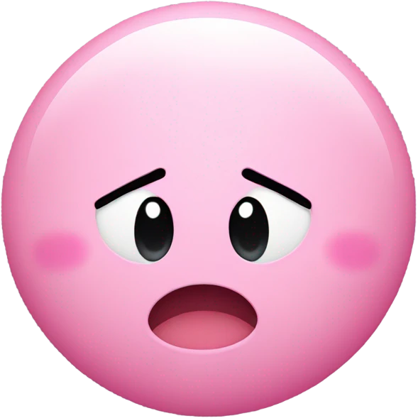Mouthless Kirby emoji