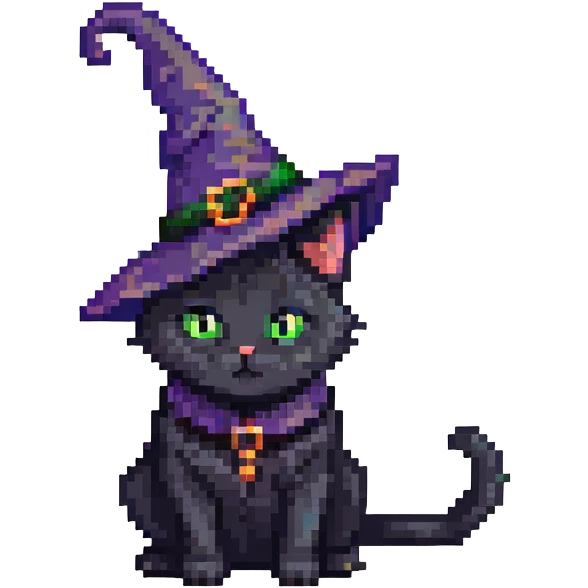 Witch cat emoji