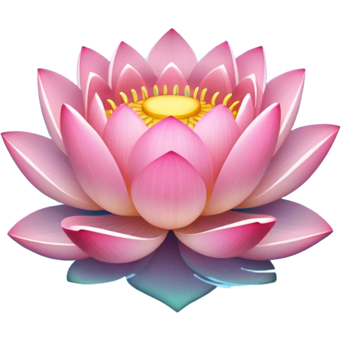 Pink lotus emoji