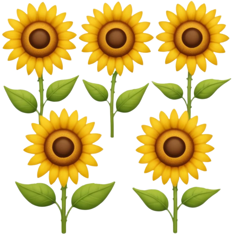 Girasol y avejita emoji