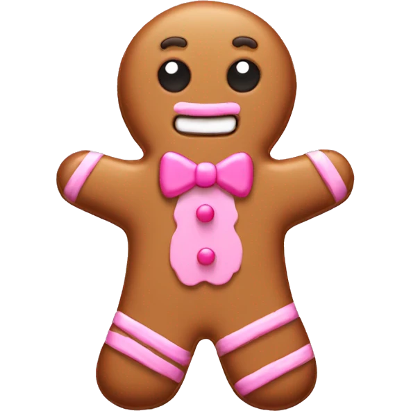 pink gingerbread  emoji
