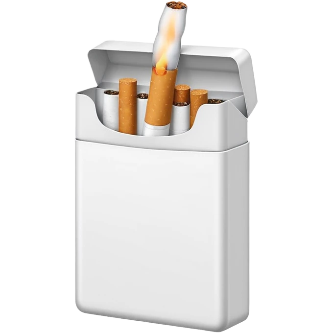 Minimalistic cigarette pack emoji emoji