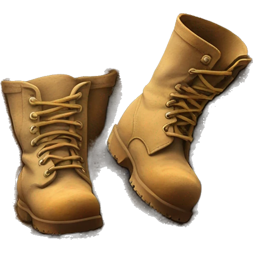 pair of "boot shoeprints" in the dirt emoji