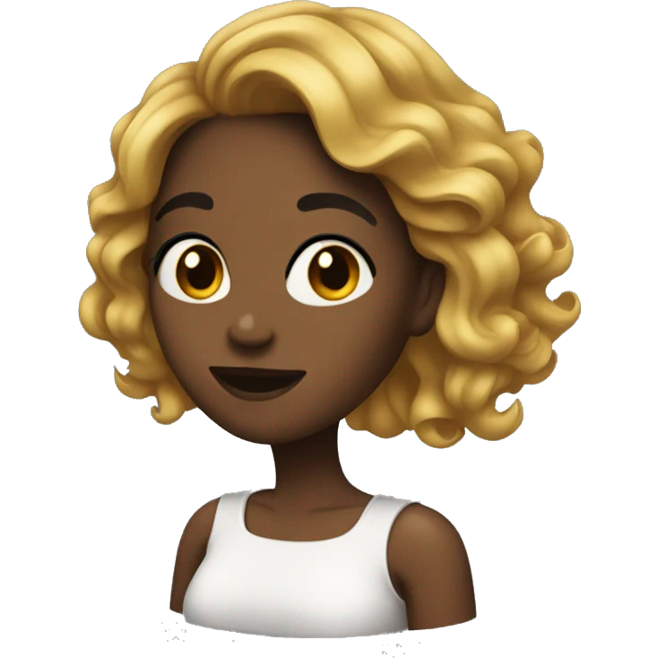 Emoji de mujer cabello negro emoji