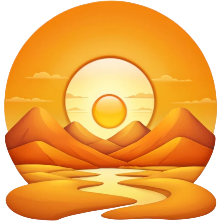 Sunrise in the morning on a clear day emoji