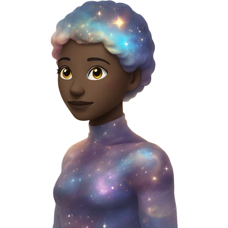 Eternal being made of universal stars galaxy emoji