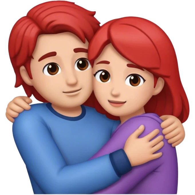 couple hugging emoji