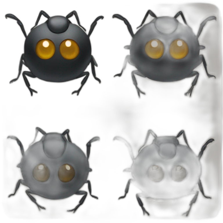 Brúñete bug black eyes emoji