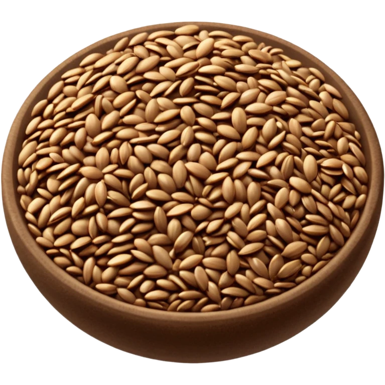 Заново- семена льна горсткой  emoji